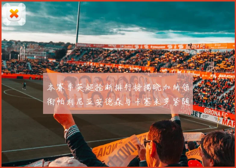 本赛季英超抢断排行榜揭晓加纳领衔帕利尼亚安德森与卡塞米罗紧随其后