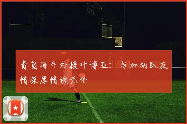 青岛海牛外援叶博亚：与加纳队友情深厚情谊无价